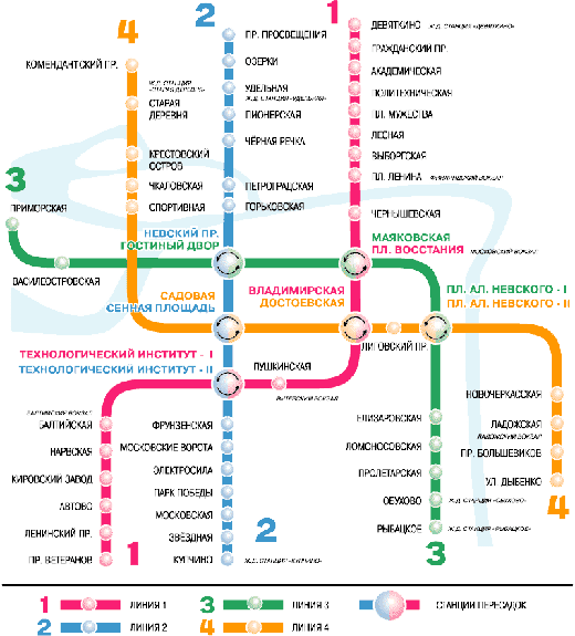 Схема метро Санкт-Петербурга 2023 с расчетом времени и новыми станциями